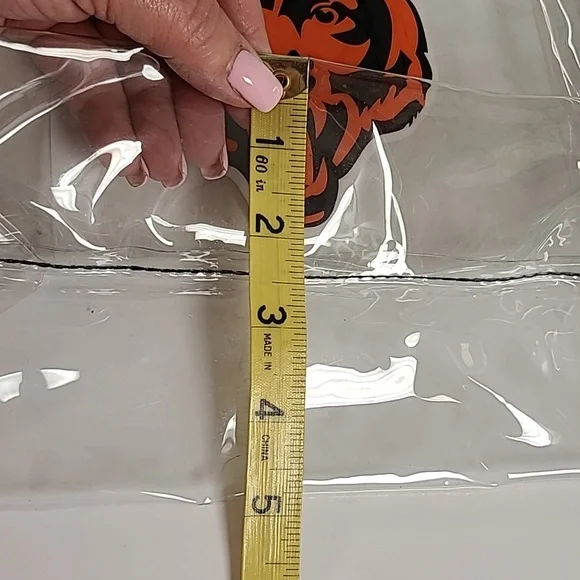 Chicago Bears Clear Tote Bag - Picture 7 of 9